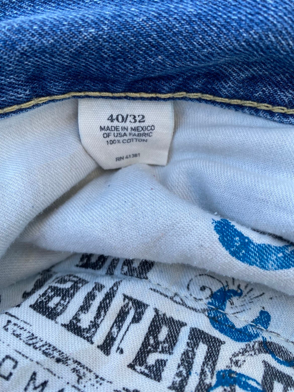 Ralph Lauren Jeans 40W 32L (marked)