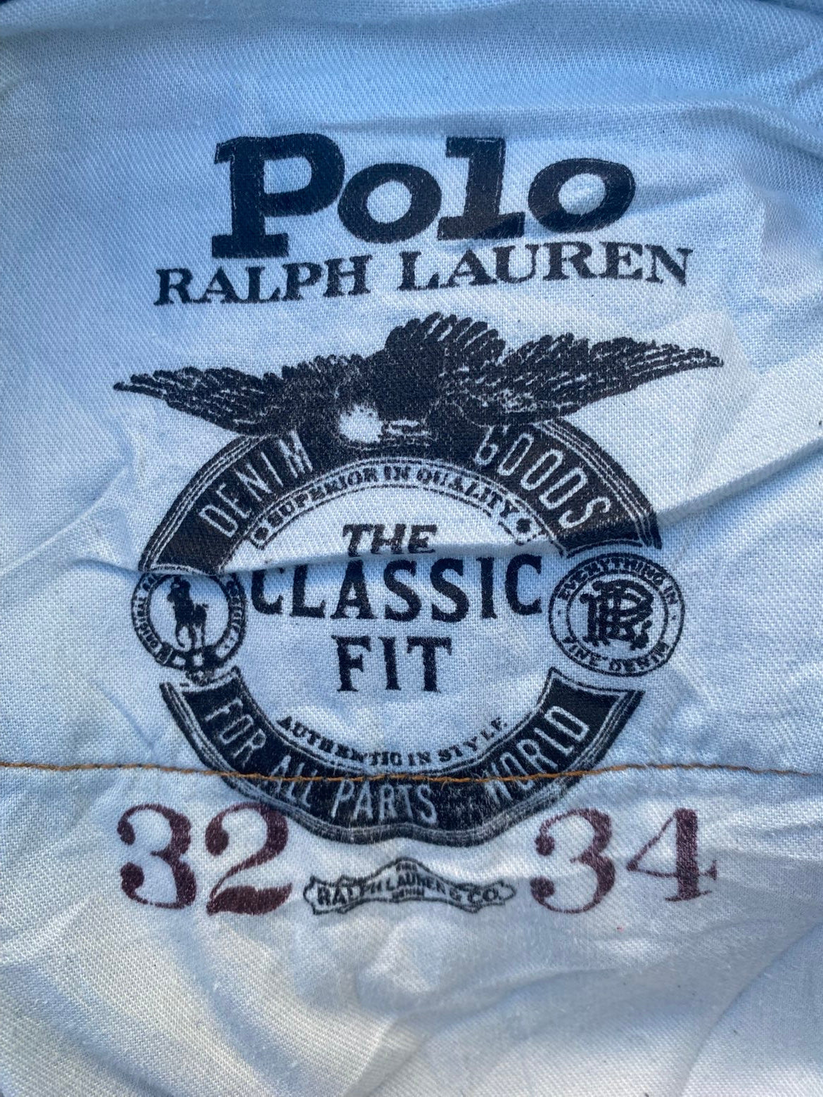 Ralph Lauren Jeans 32W 34L (stained)